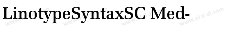 LinotypeSyntaxSC Med字体转换